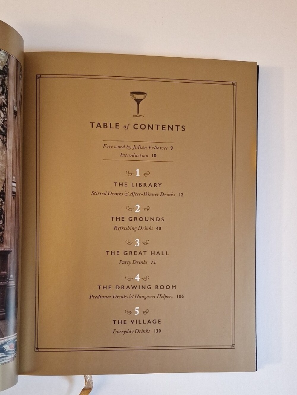 Downton Abbey Cocktail Book - Black & Gold Hardcover - Picture 5 of 5